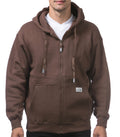Pro Club Heavyweight Full Zip Hoodie – Brown